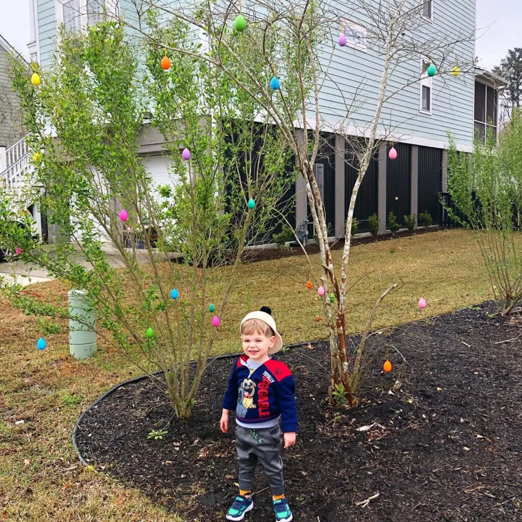 toddler in a panda hat