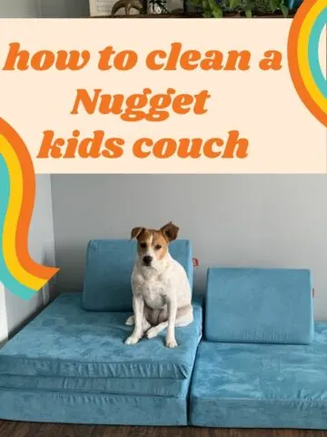 how to clean a nugget kids couch