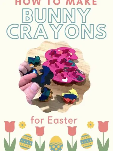 how to make bunny crayons for easter