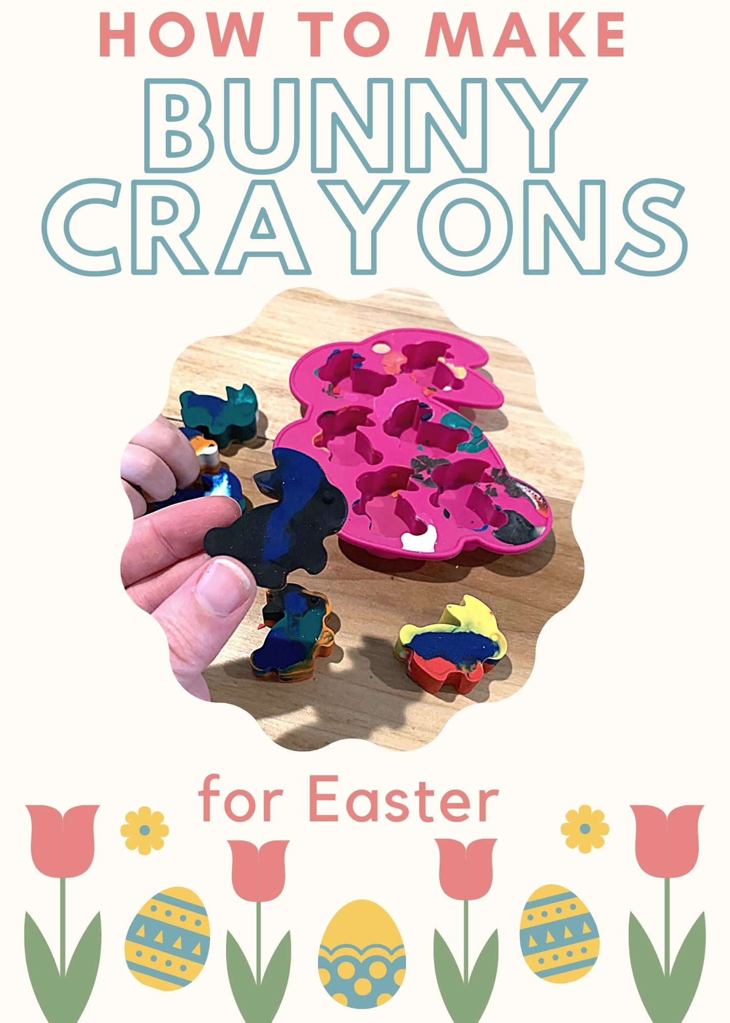 how to make bunny crayons for easter
