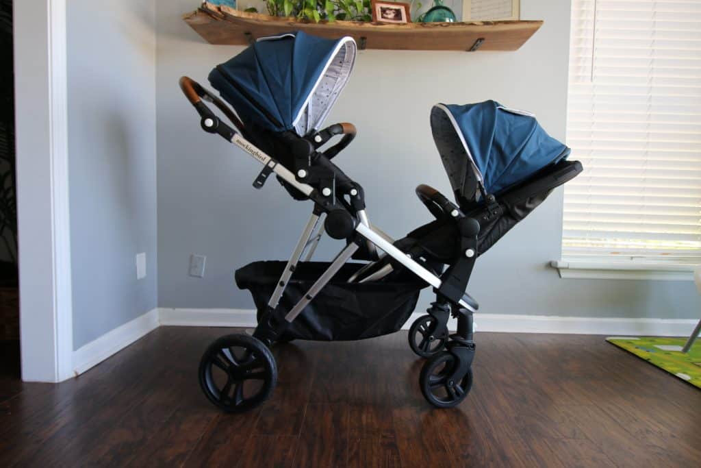 mockingbird single to double stroller configurations