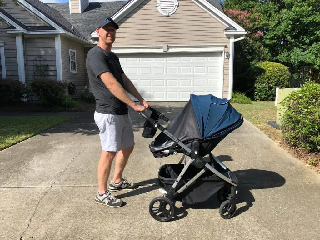 pushing mockingbird stroller