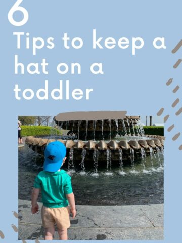 tips to keep a hat on a toddler