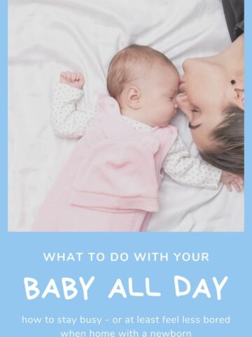 what to do with your baby all day