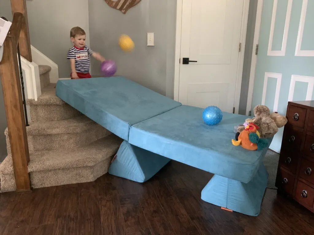 throwing balls down a nugget ramp