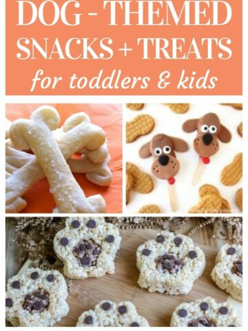 dog themed snacks and treats for toddlers and kids