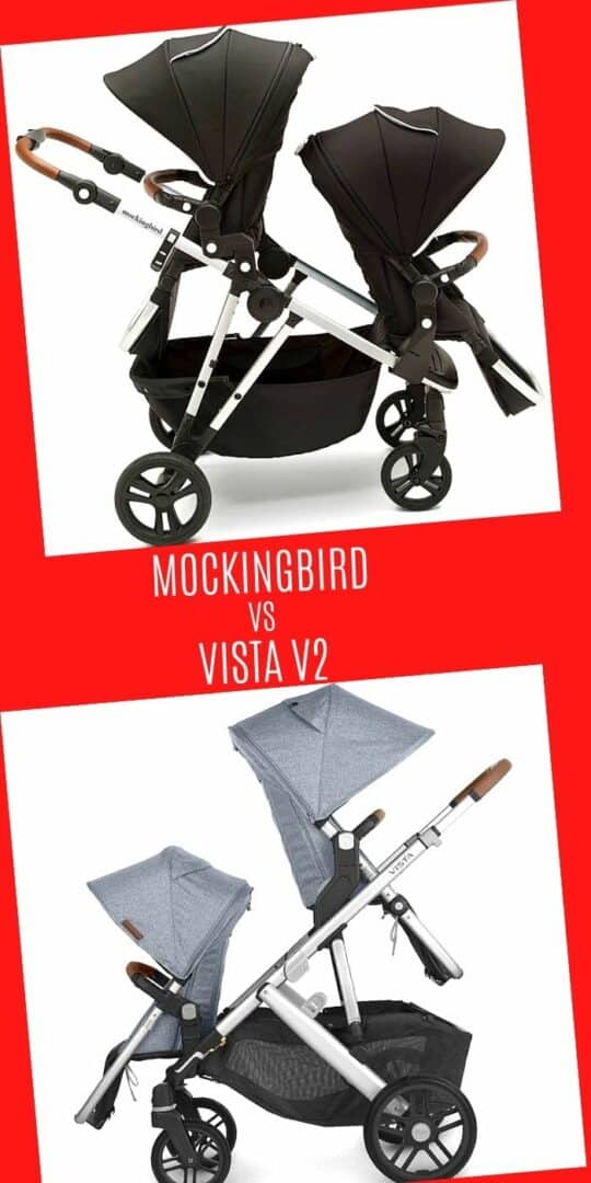 Mockingbird stroller vs UPPAbaby Vista V2 Stroller Celebrating with kids