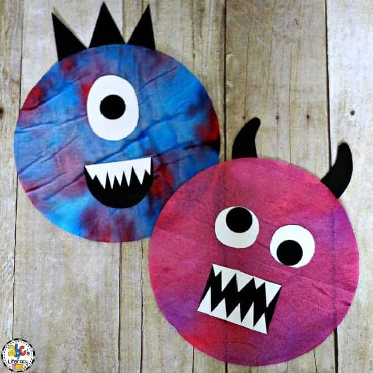 Image for Tie Dye Coffee Filter Monster Craft: Process Art Activity