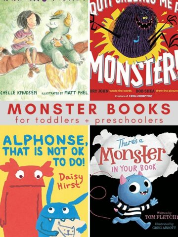 the best monster books for toddlers and preschoolers