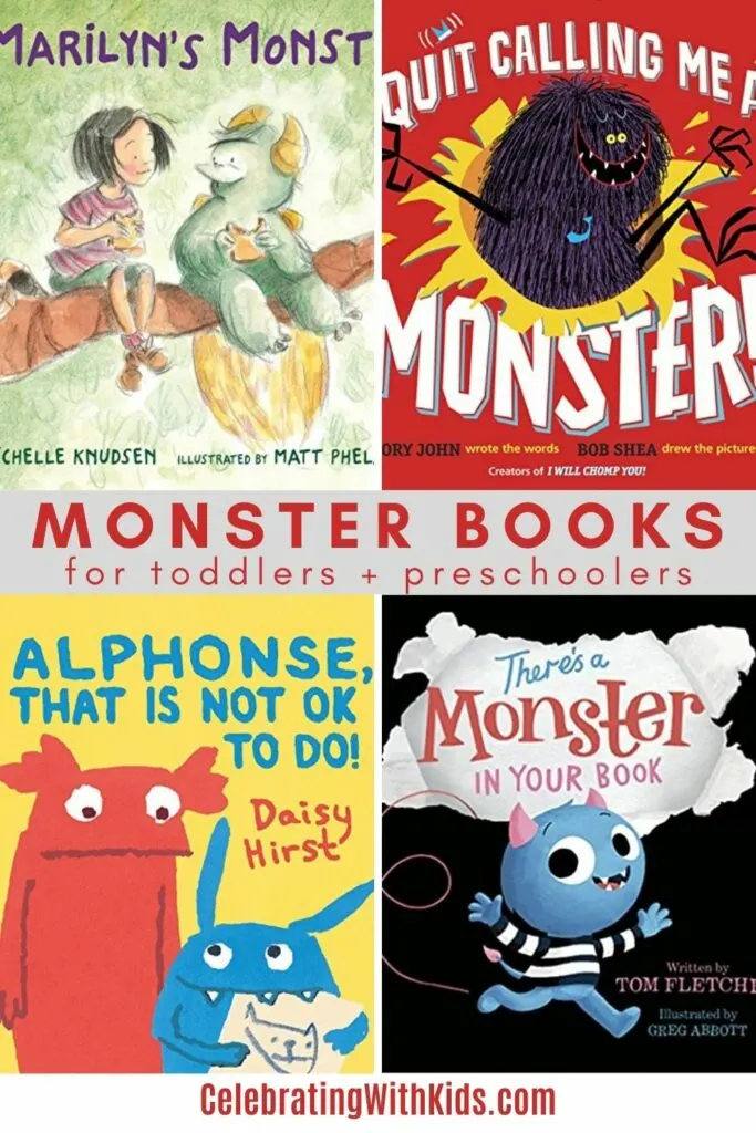 the best monster books for toddlers and preschoolers