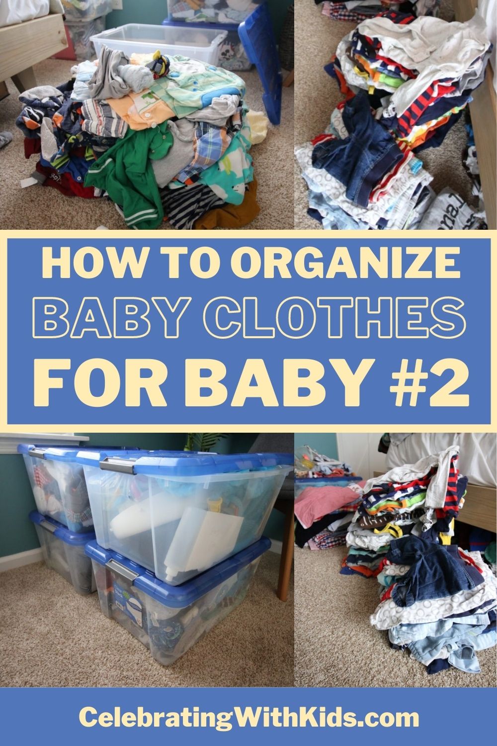 Best way to store baby clearance clothes