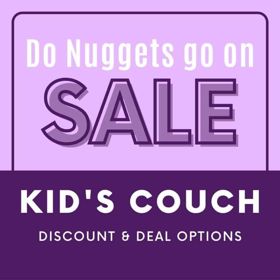Do nugget couches go on sale? Celebrating with kids