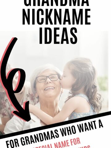 GREAT grandma nickname ideas