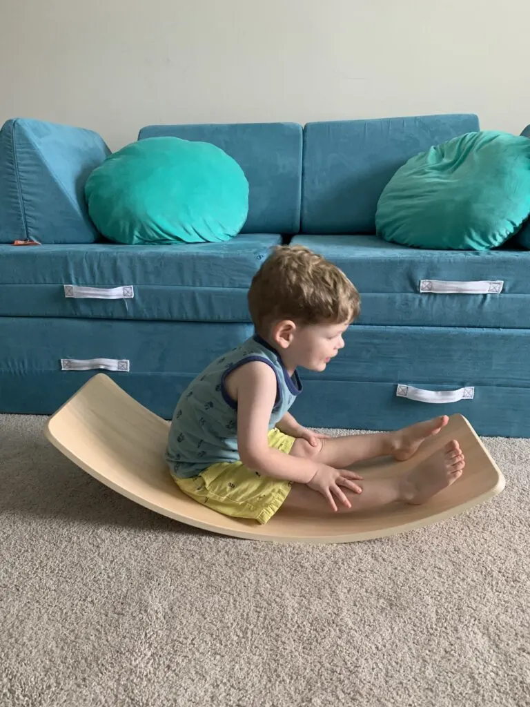 how to use a wobble board as a rocker