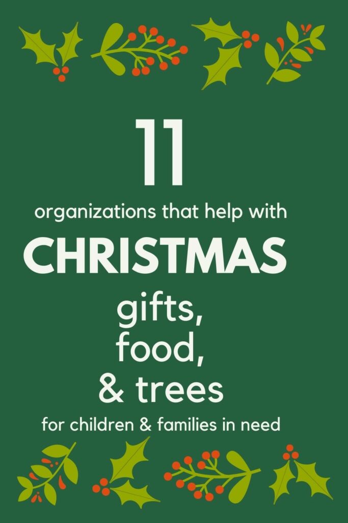 11 organizations that help with christmas for children and families in need