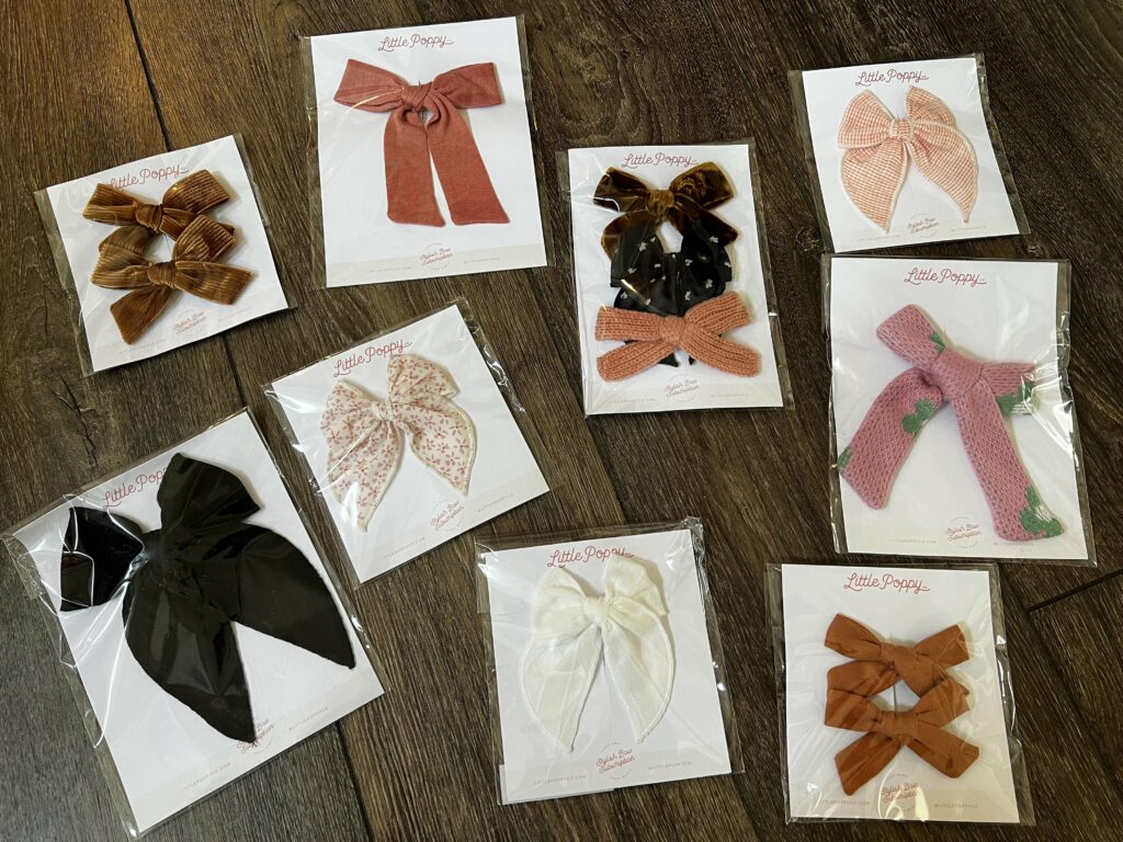 little poppy co bow selection