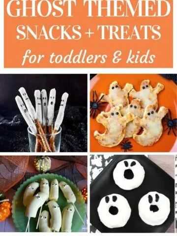 ghost themed snacks and treats for toddlers and kids
