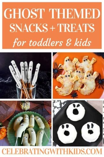 ghost themed snacks and treats for toddlers and kids