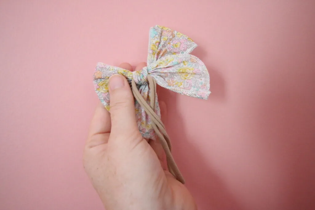 hair bow on a nylon headband