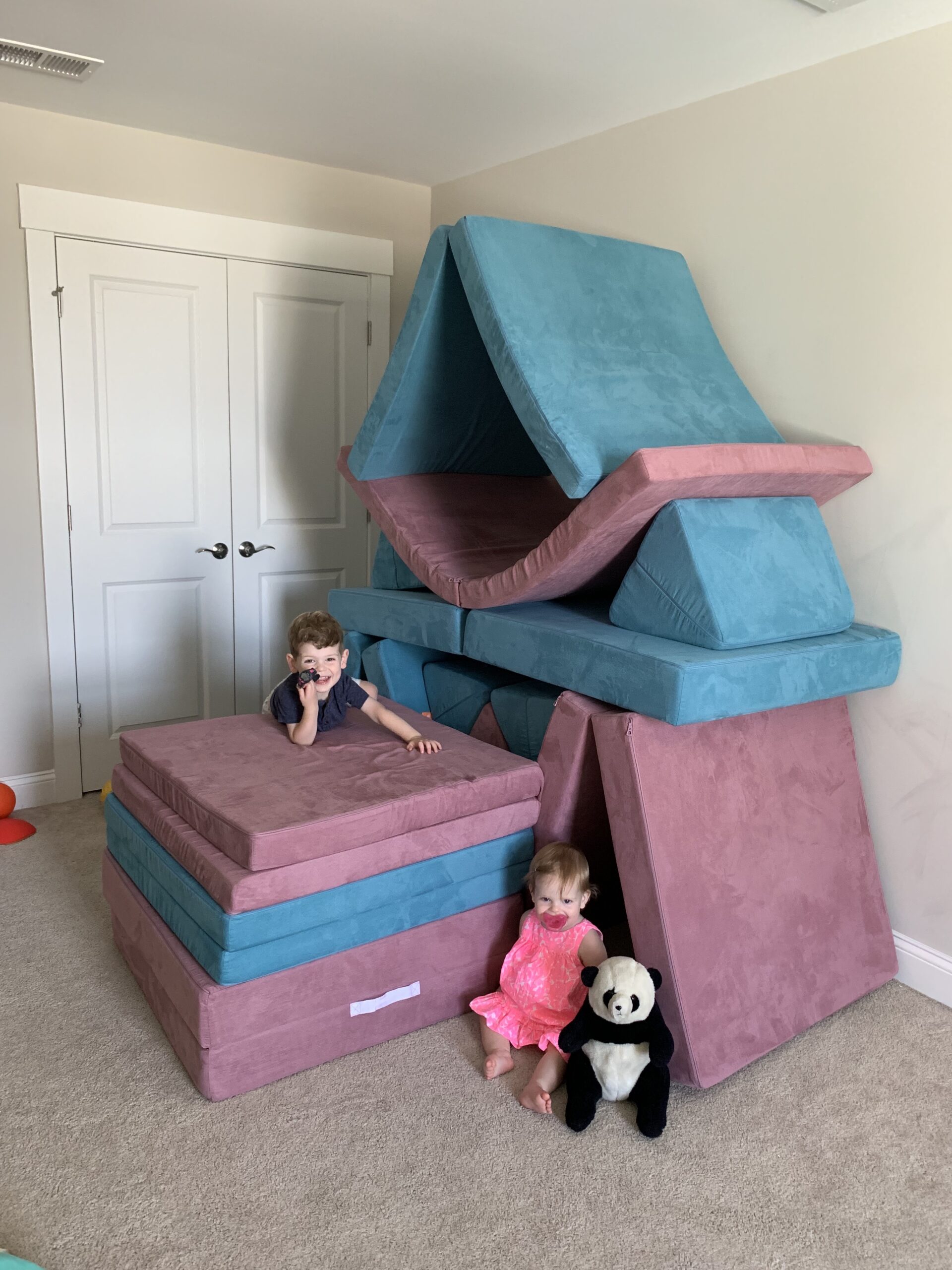 Nugget Couch vs Fort - Celebrating with kids