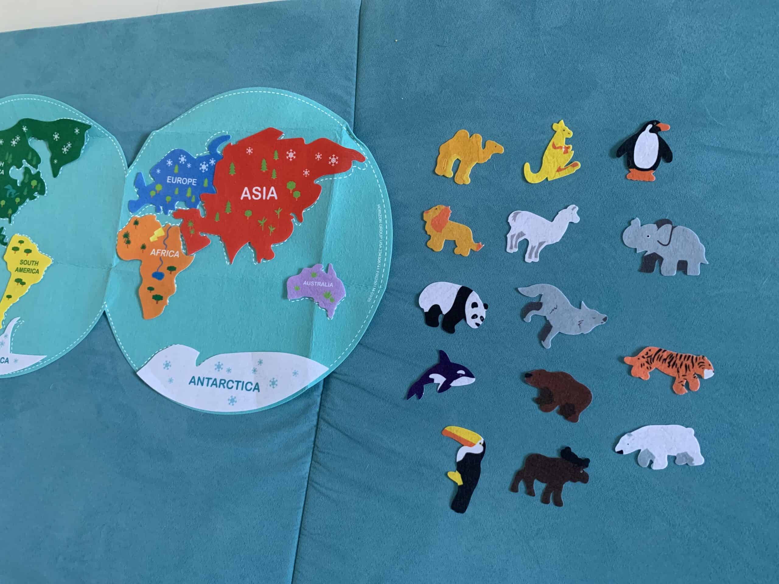 How to stick felt to a Nugget couch! Celebrating with kids