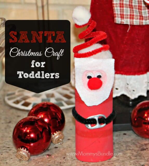 Santa Crafts for preschoolers + toddlers - Celebrating with kids