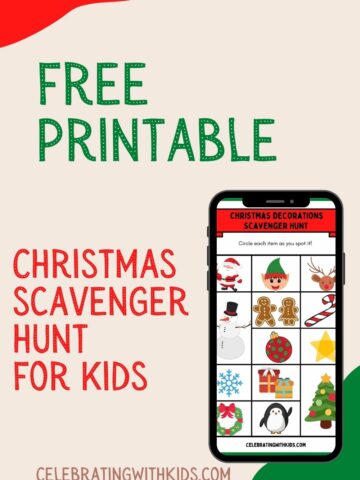 free printable christmas scavenger hunt for kids