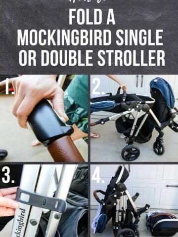 how to fold a mockingbird single or double stroller