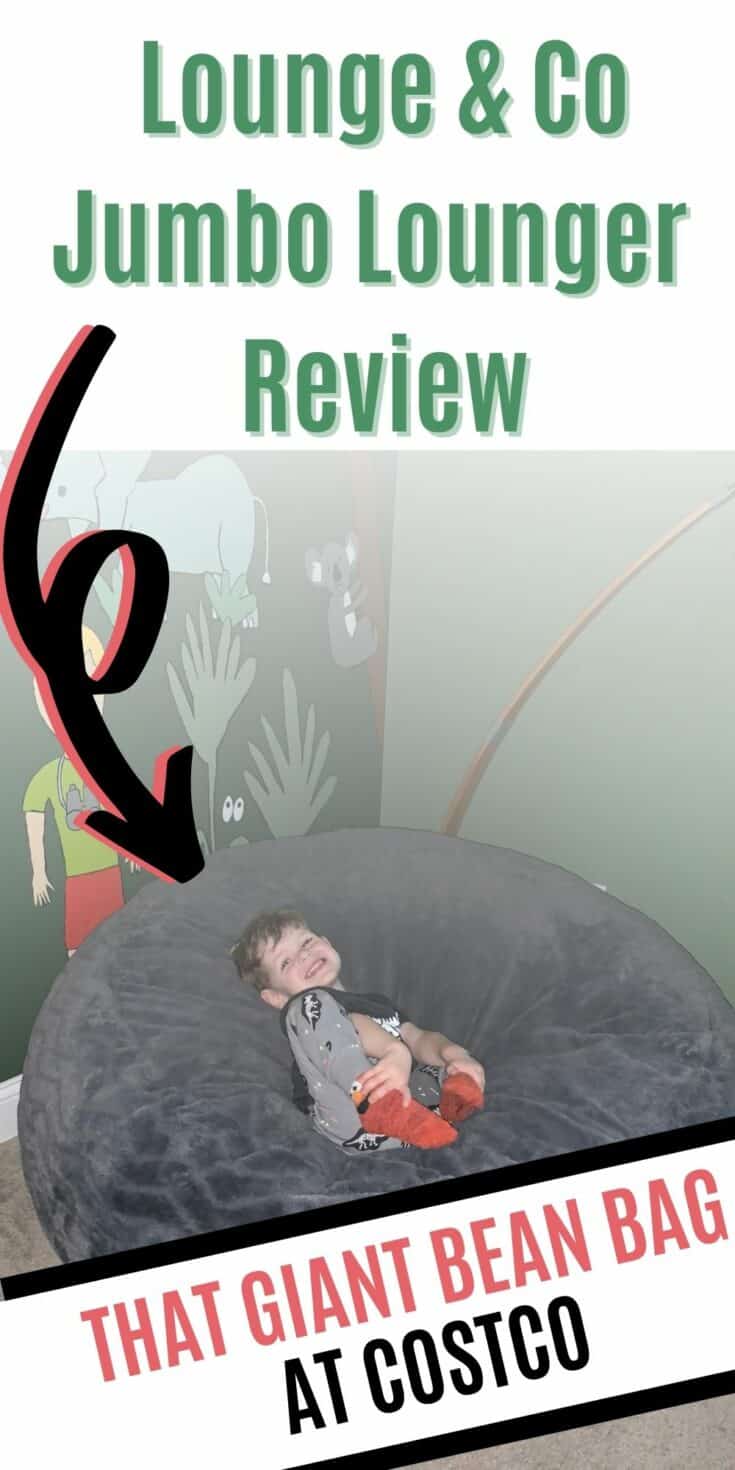 Lounge & Co Jumbo Lounger at Costco Review Celebrating with kids
