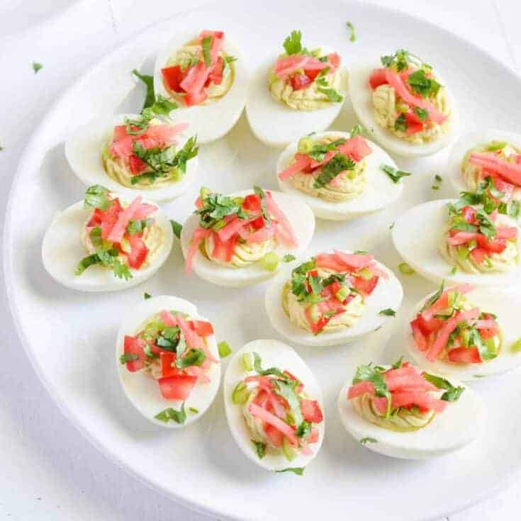 Image for Masala Deviled Eggs (Deviled Eggs no Mayo or Mustard) - Fit Meal Ideas
