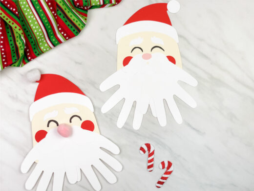 Santa Crafts for preschoolers + toddlers - Celebrating with kids