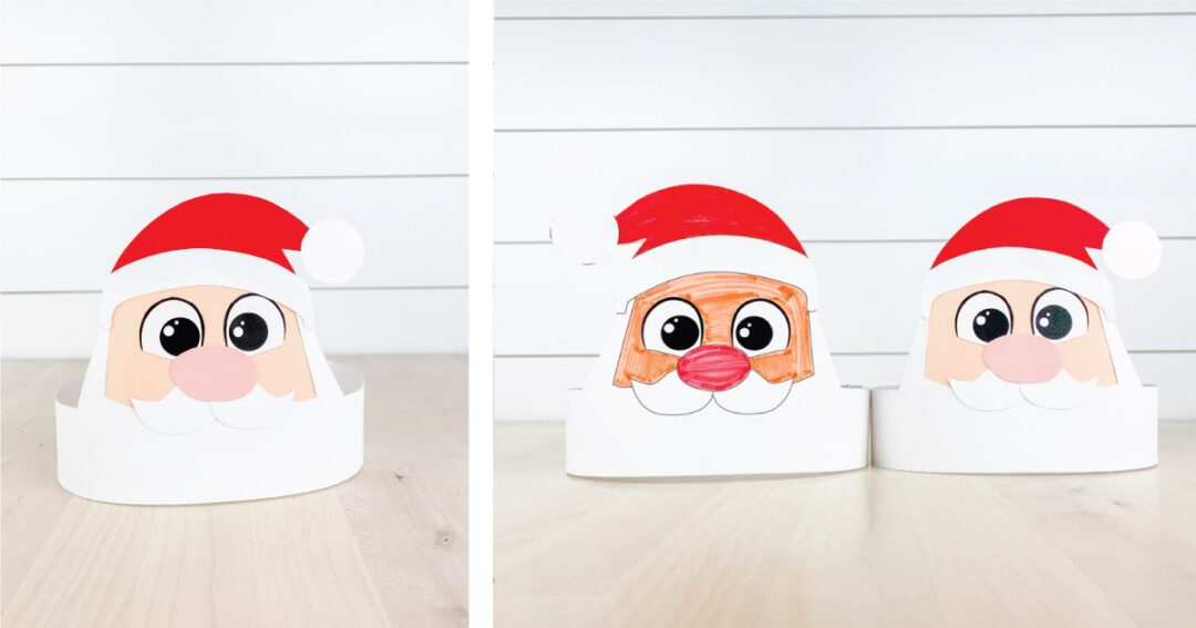 Santa Crafts for preschoolers + toddlers - Celebrating with kids