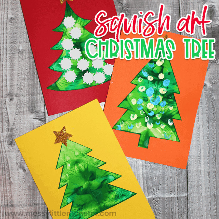Image for Squish Art Christmas Tree Craft
