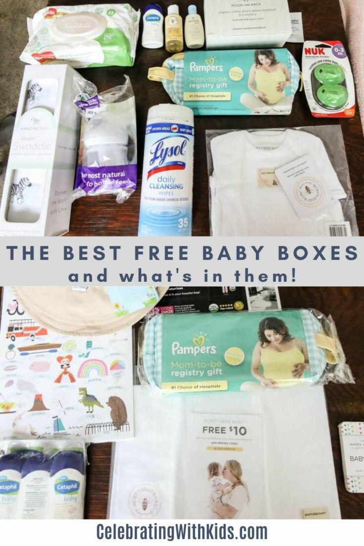 The best free baby boxes and what's in them! Celebrating with kids