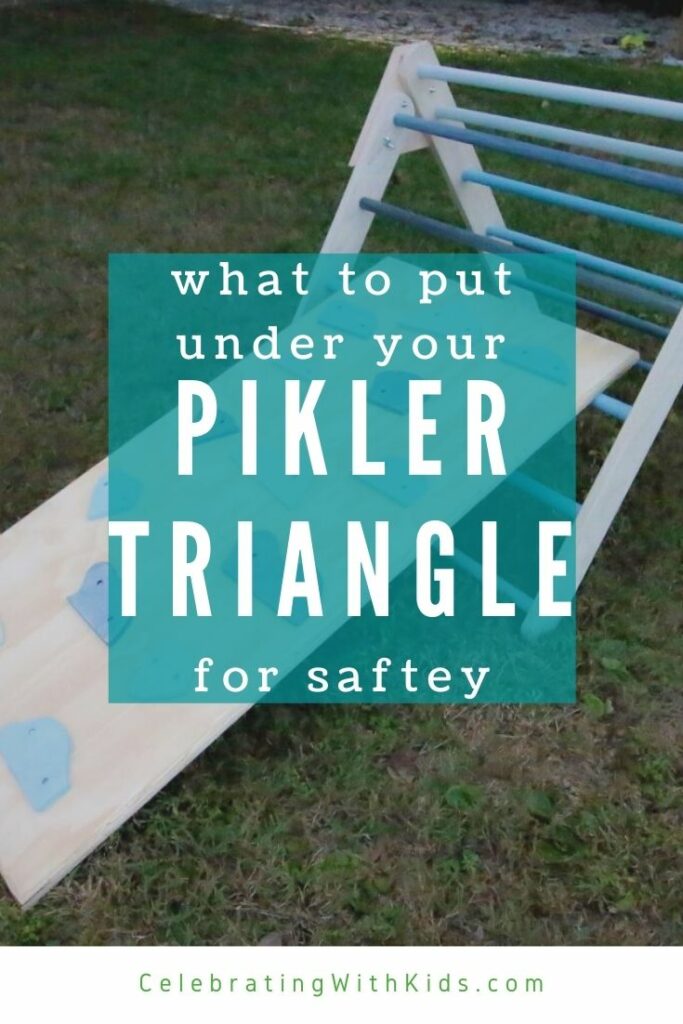 what to put under your pikler triangle for safety