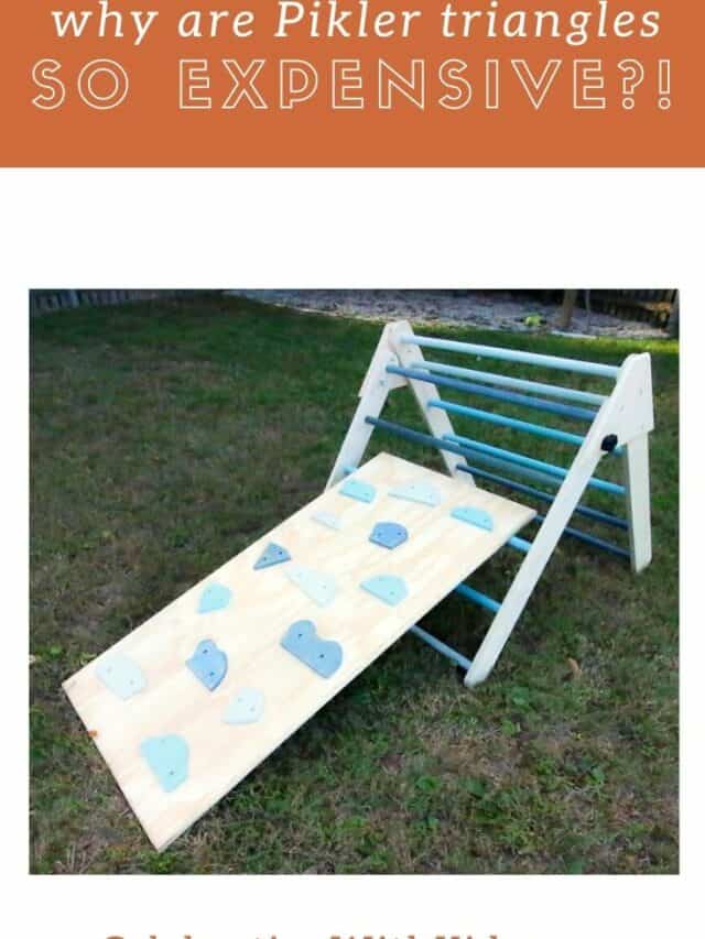 What should you put under a pikler triangle? Celebrating with kids