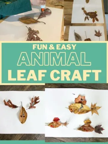 animal leaf craft idea