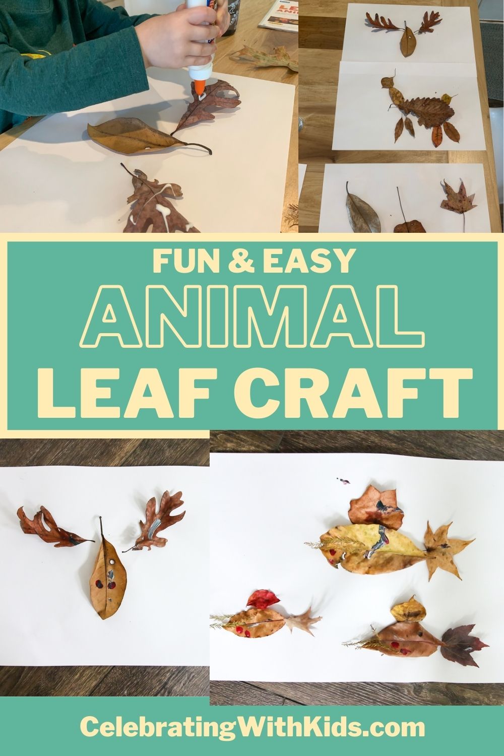 animal leaf craft idea