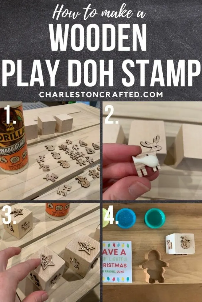 how to make a wooden play doh stamp