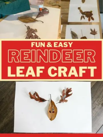 reindeer leaf craft idea