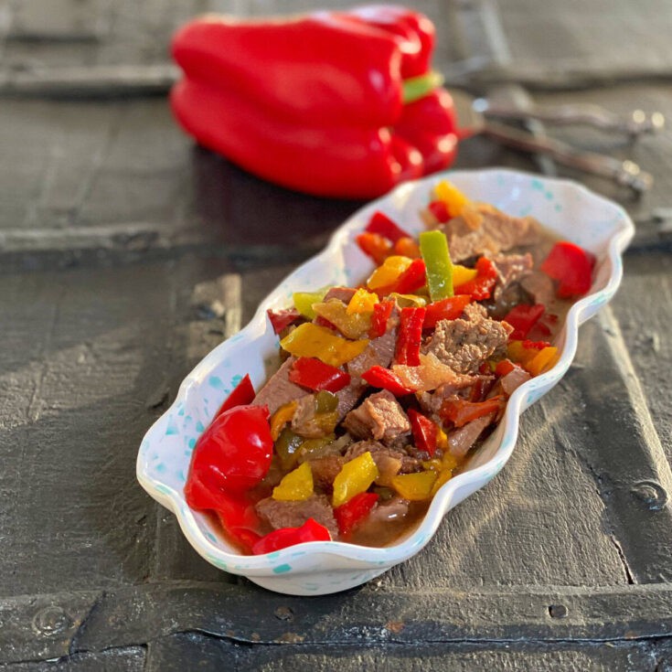 Image for Lazy Slow Cooker Pepper Steak