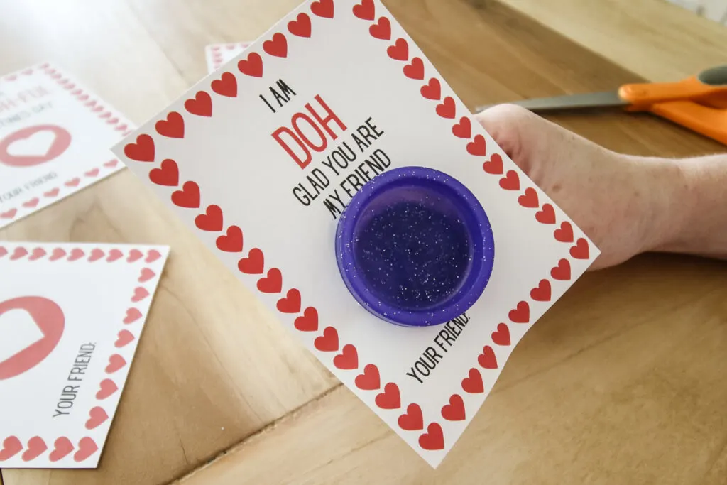 play doh in valentine free printable