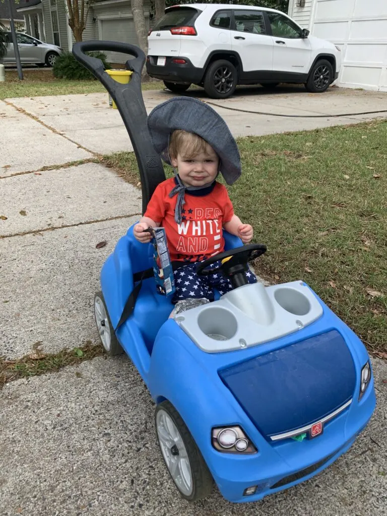 Step2 Whisper Ride II Ride On Push Car with two toddlers