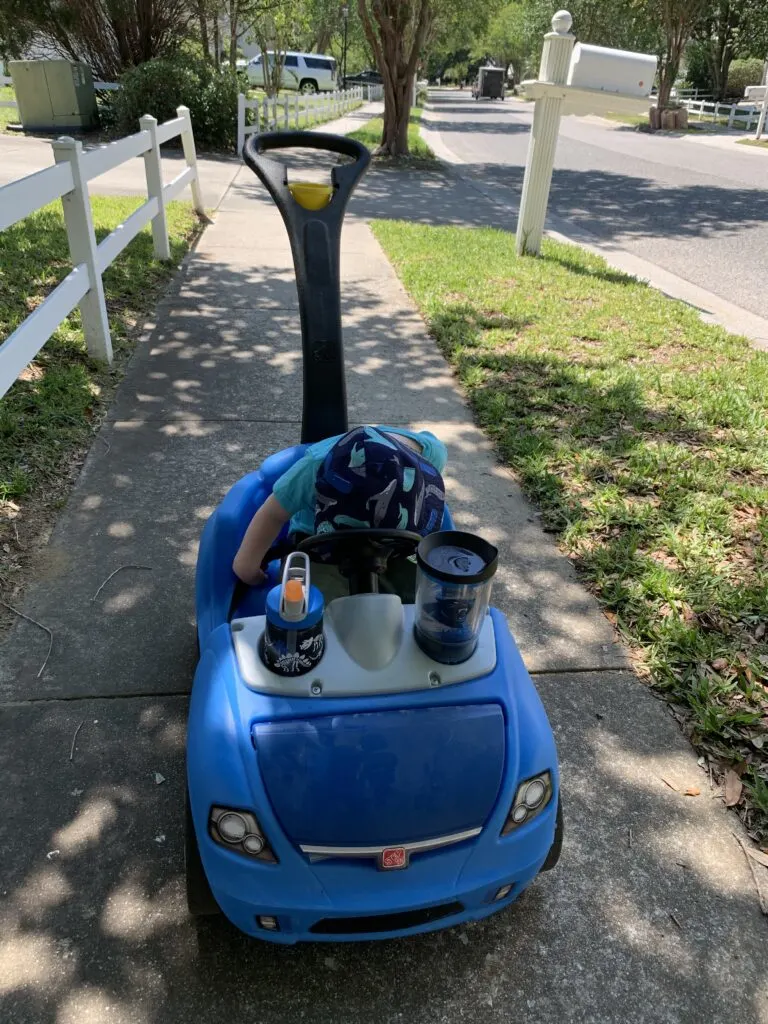 Step2 Whisper Ride II Ride On Push Car with toddler