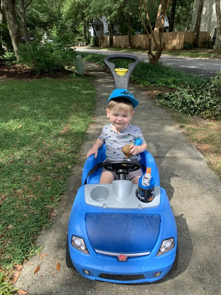 Step2 Whisper Ride II Ride On Push Car with toddler