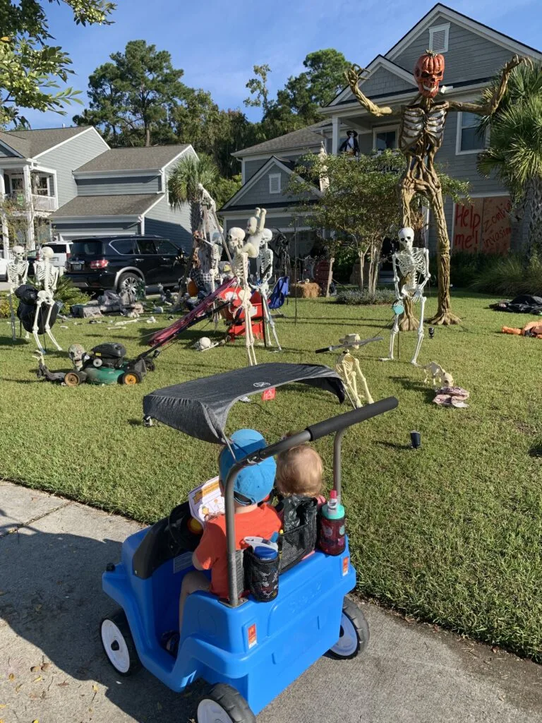 Step2 Side-By-Side Push Around SUV with two toddlers