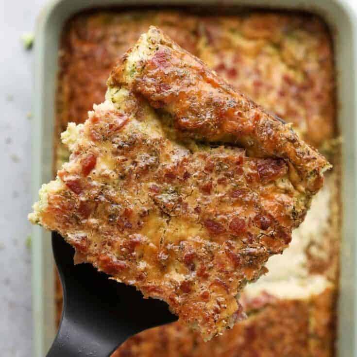 Image for Keto Egg Casserole with Bacon and Broccoli