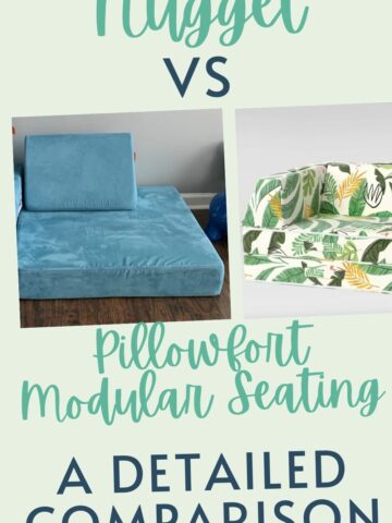 Nugget Comfort vs Target Pillowfort Modular Seating