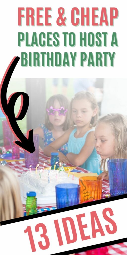 free and cheap places to host a birthday party