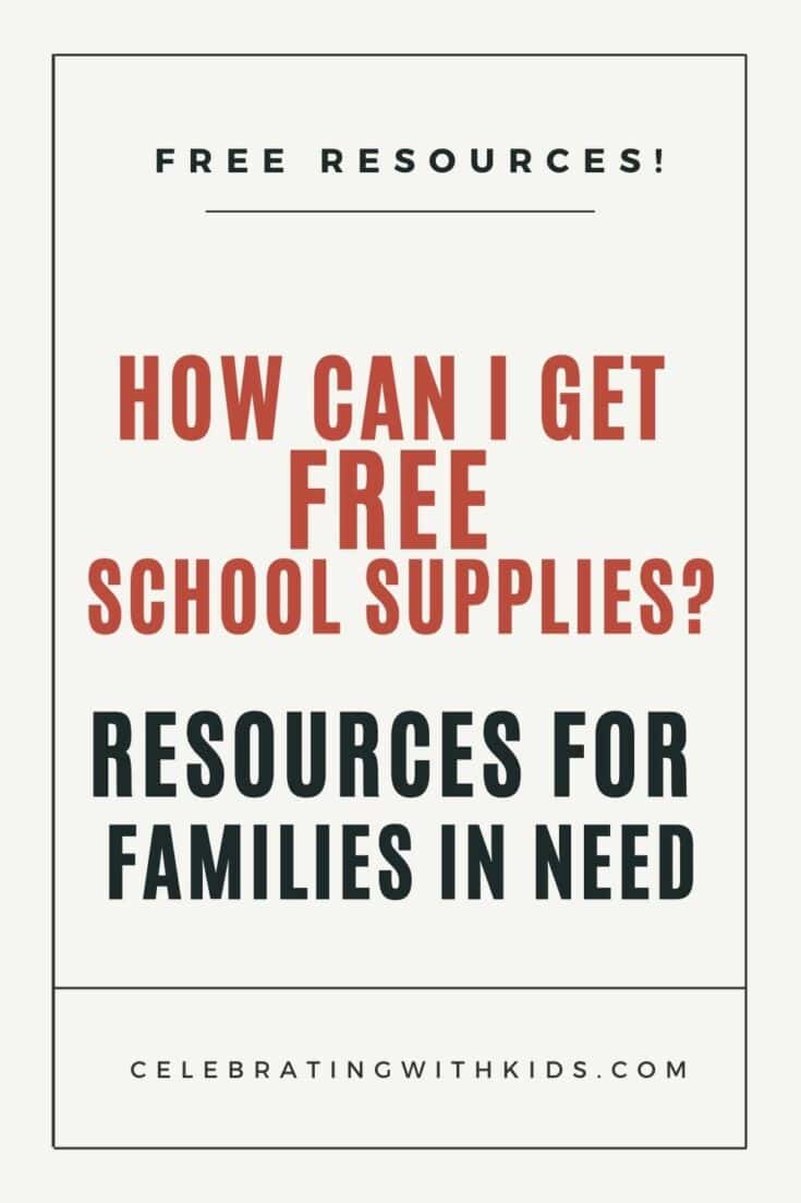 How to get free school supplies for your kids Celebrating with kids